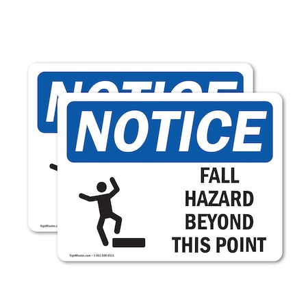 Signmission 12 in Height, 18 in Width, Vinyl Decal, Rectangle OS-2PACK-NS-D-1218-L-12440